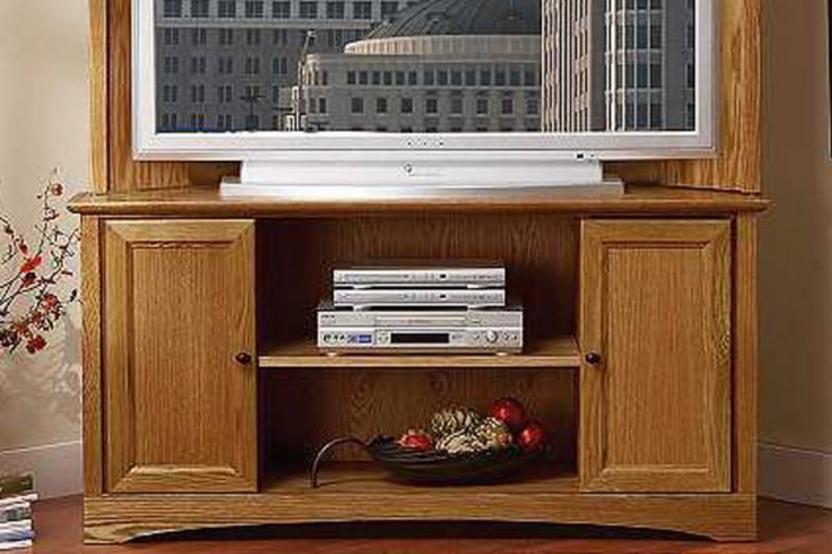 Corner Entertainment Hutch with Doors at GardnerWhite