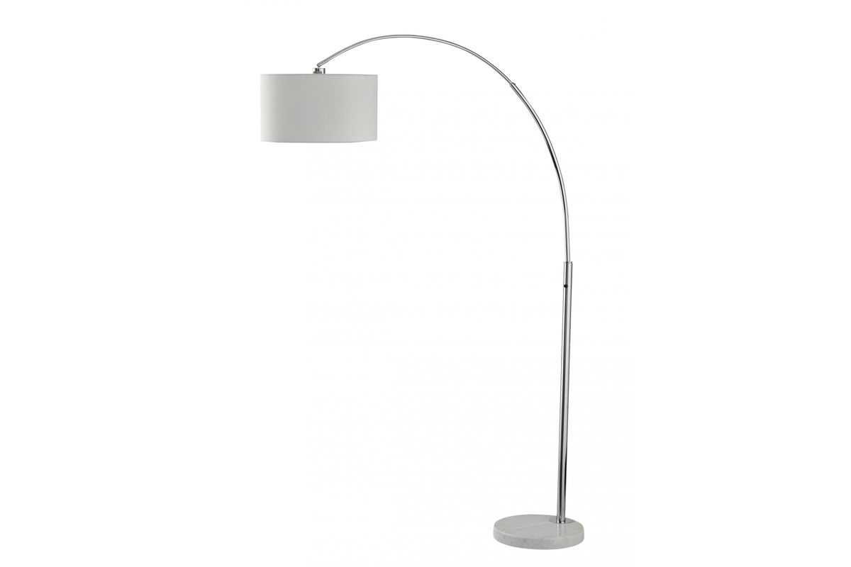Areclia Metal Arc Lamp in Chrome Finish by Ashley at GardnerWhite