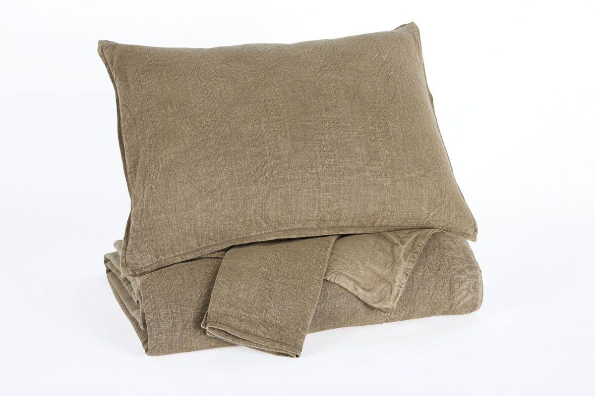 Solid Queen Duvet Cover Set in Light Brown by Ashley_FDROP_170109*FDROP