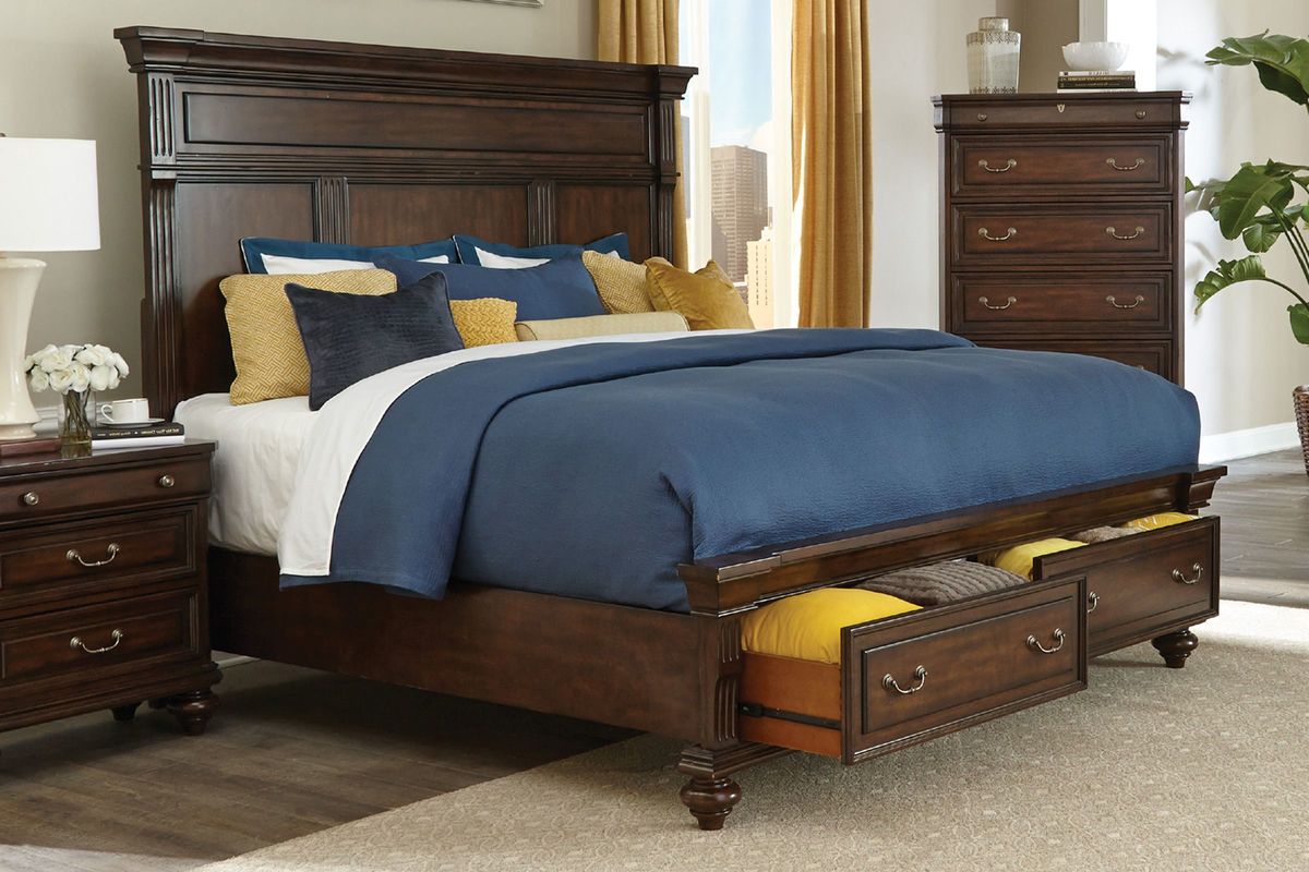 Hawthorne King Bed + 2 Nightstands at GardnerWhite