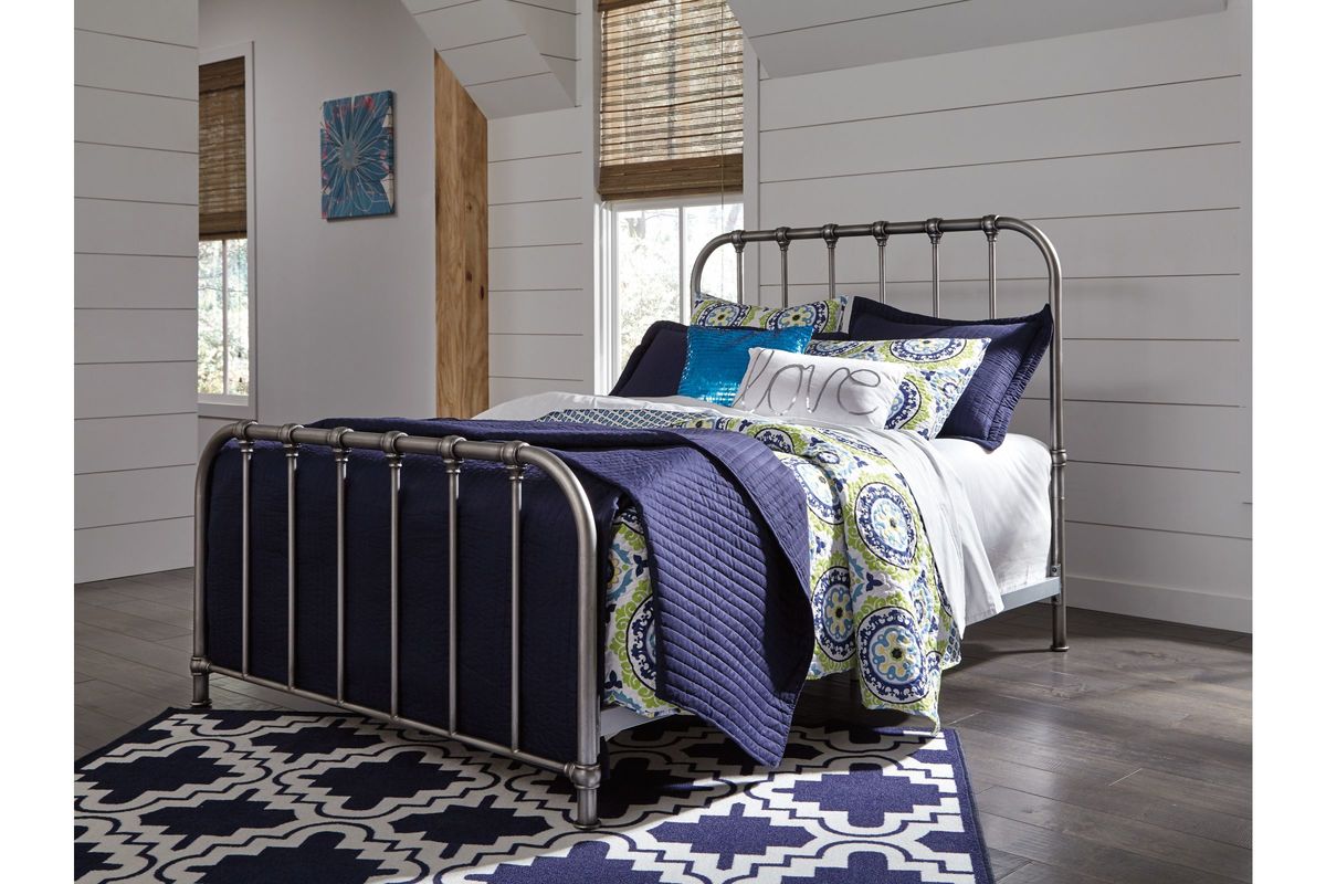 Nashburg Twin Metal Bed by Ashley at GardnerWhite