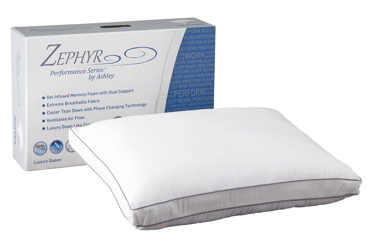 Zephyr Radiance Gel Memory Foam Pillow by Ashley at GardnerWhite
