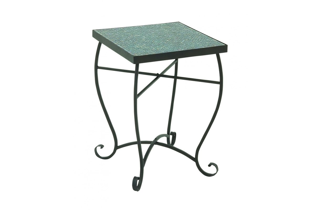 Rustic Mosaic Square Accent Table at GardnerWhite